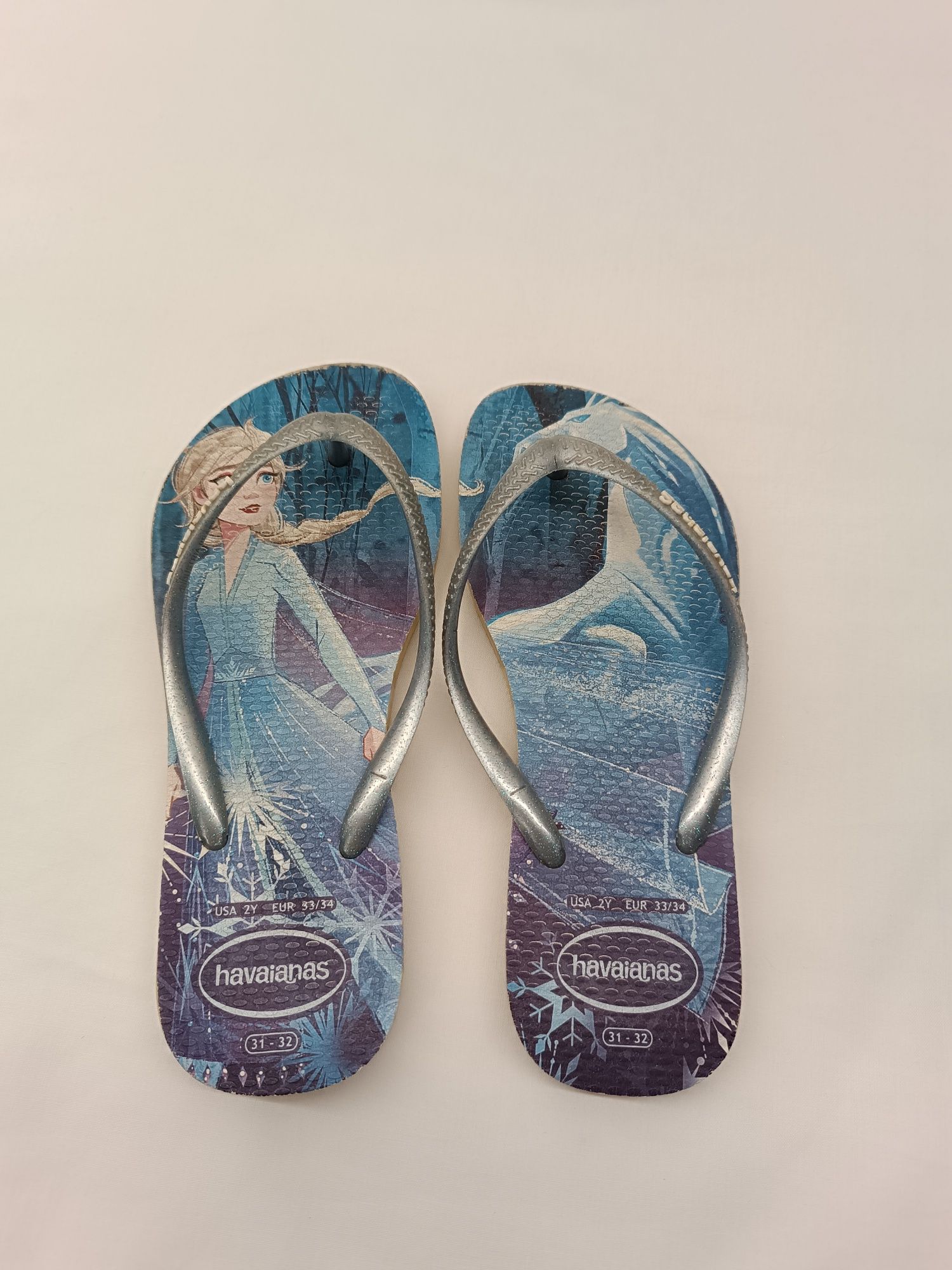 Chinelos Havaianas para Menina. Da Frozen. 31-32