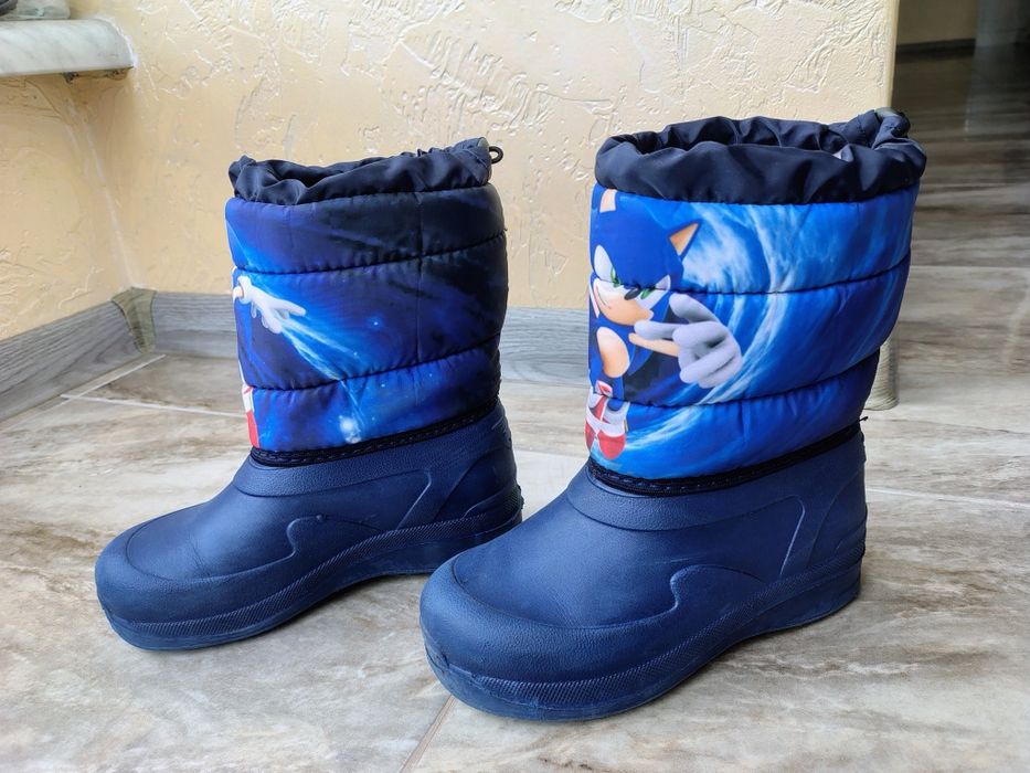 Зимні сапожки на мокру погоду для хлопчика Сонік
