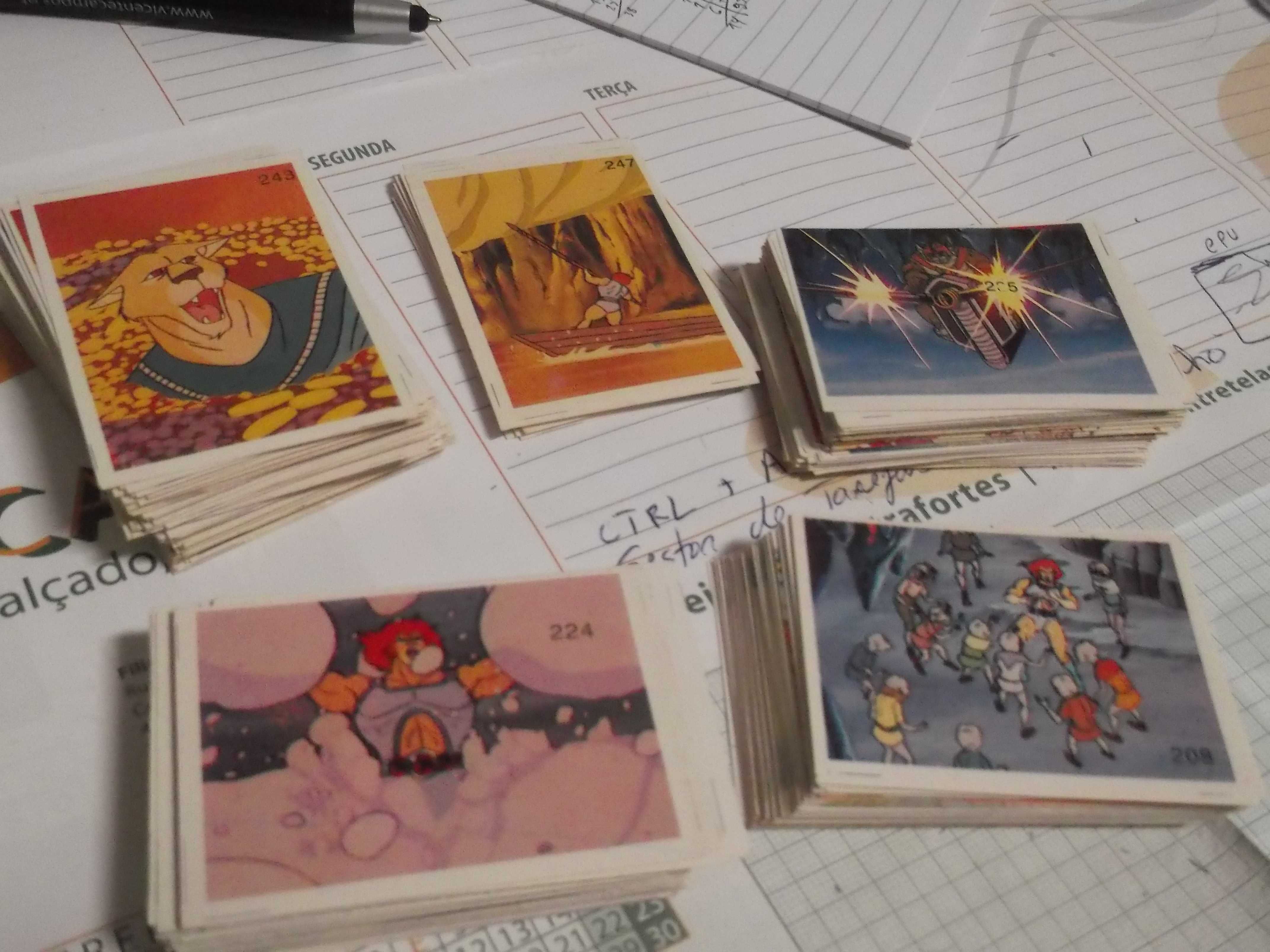 Cromos da coleção Thunder Cats