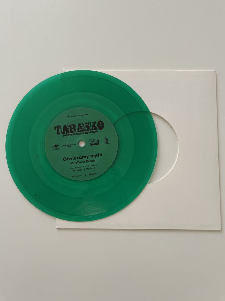 Tabasko - Otwieramy Myśli/Brak zaufania -  7" vinyl 1/300 limitowany