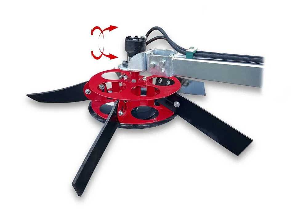 Wymiatarka do Gałęzi Wygarniacz do Patyków sadowniczy Hydrauliczny