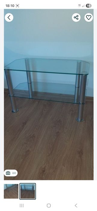 Stolik szklany rtv