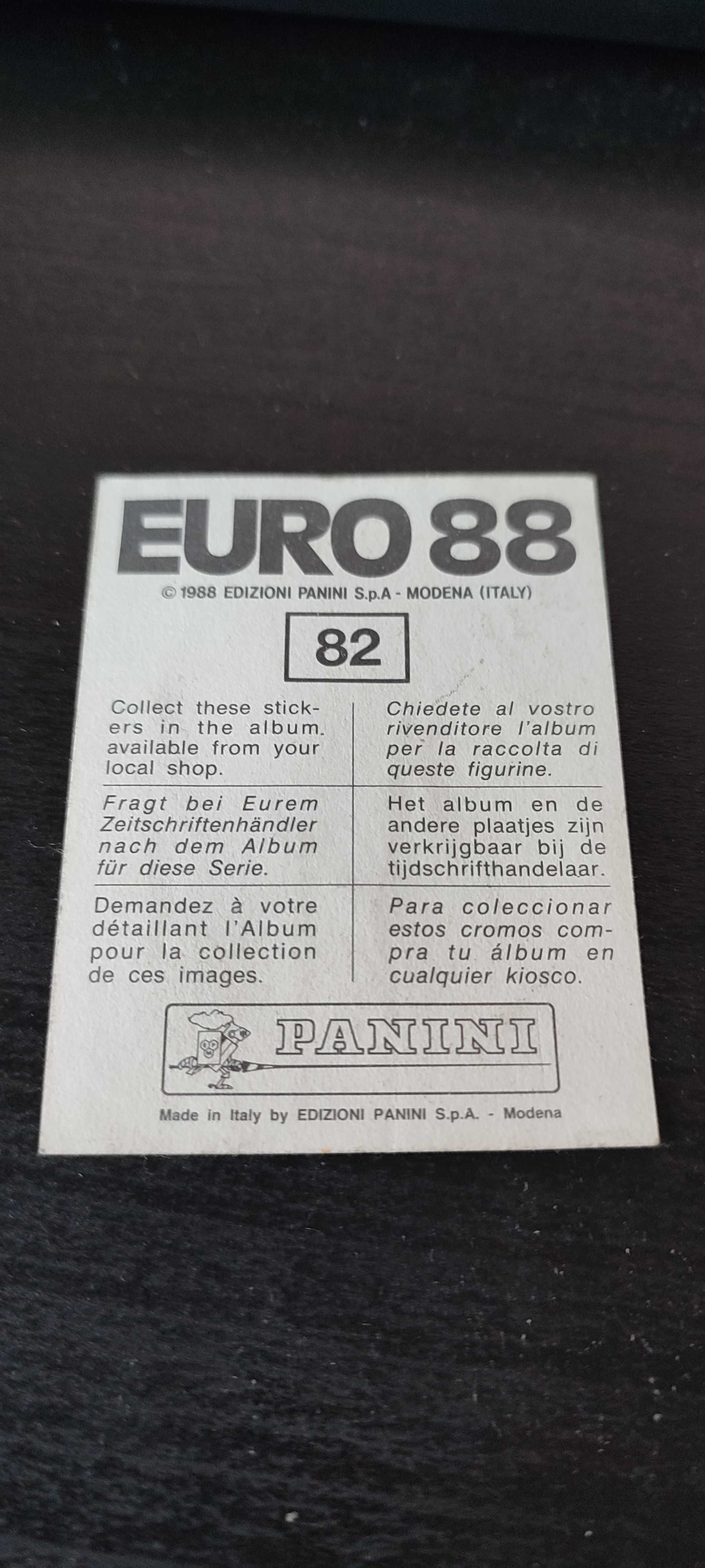 Karta kolekcjonerska Panini #82 Ciro Ferrara Euro88