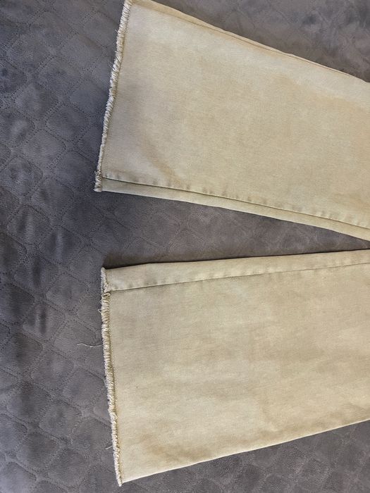 Класні широкі штани з необробленим краєм, s