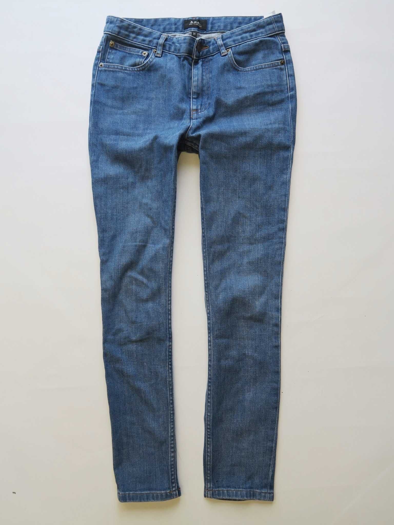 A.P.C spodnie jeansowe damskie rurki 26