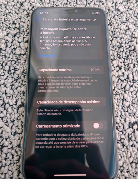 iPhone 11 pro max bateria nova