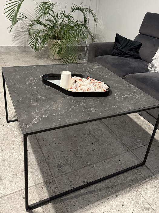 Stolik kawowy metalowe nogi