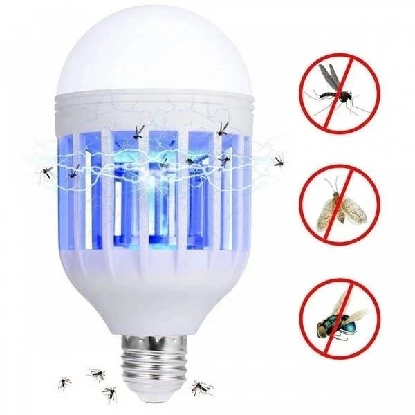 Світлодіодна протимоскітна лампа 2 у 1 Zapp Light | лампочка знищувач