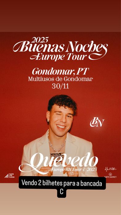 2 Bilhetes para a Bancada C - Quevedo
