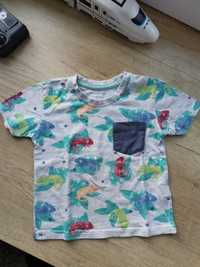 Bluzka t-shirt kameleony 80