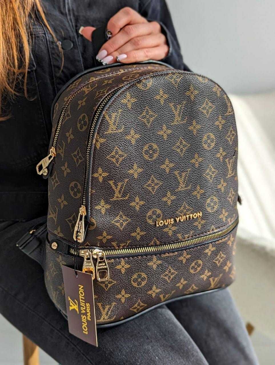 Рюкзак жіночий женский Louis Vuitton Spring LUX коричневий