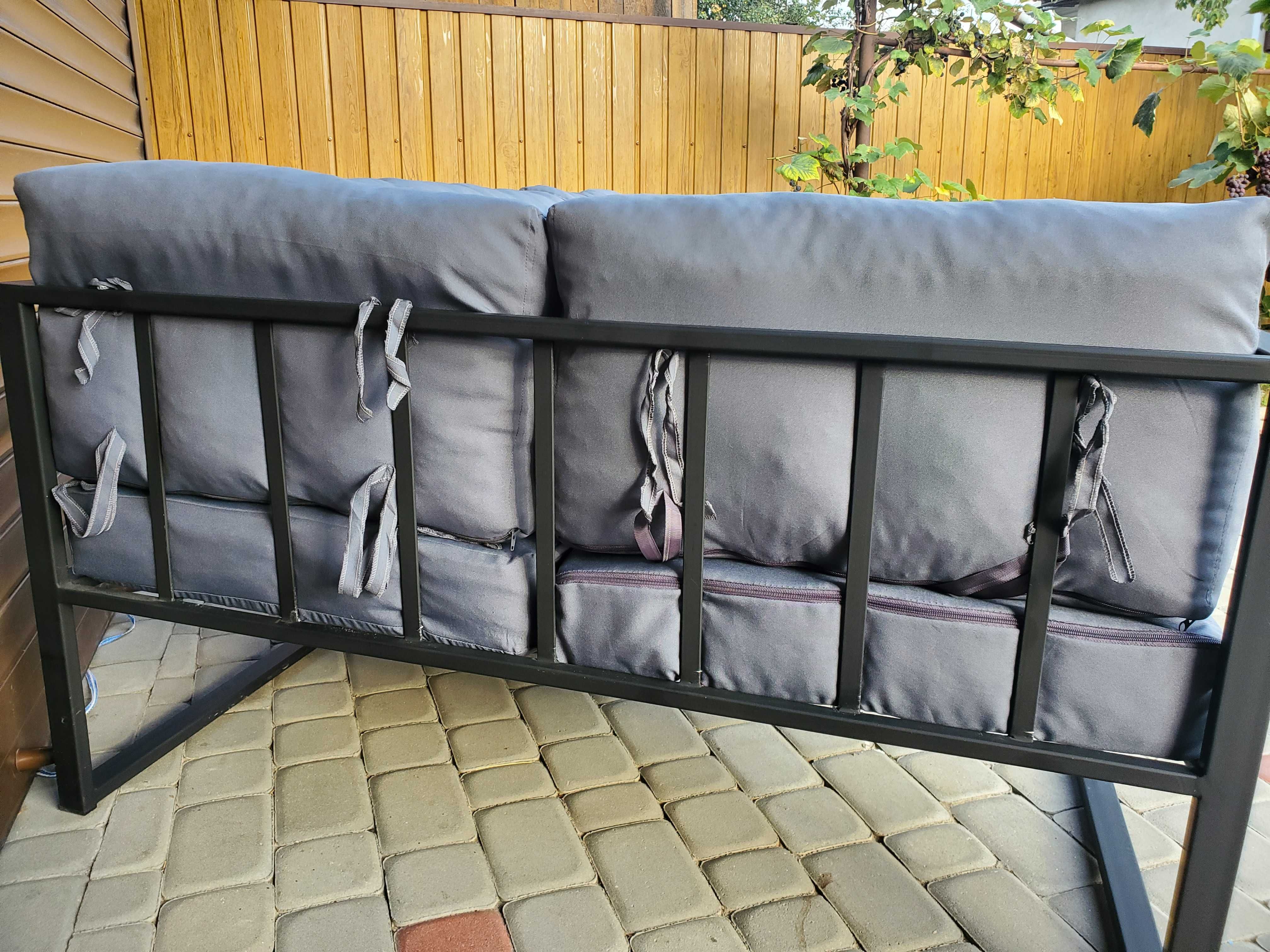 Кутовий диван LOFT (65х123х186) | Каркас металевий + матраци + подушки