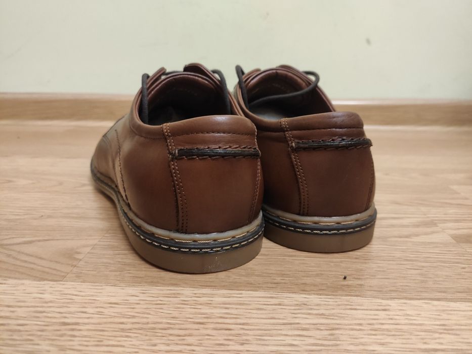 Оригінальні шкіряні туфлі ECCO. Розмір 45 / 29,5 см.