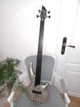 Gitara basowa 4 strunowa bezprogowa Cort Curbow 4FL Fretless