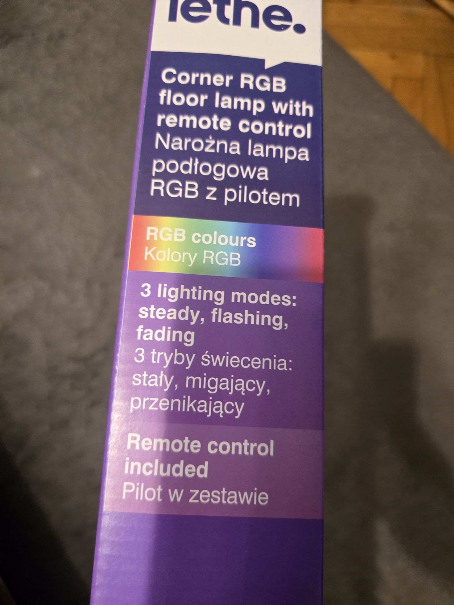Narożna Listwa lampa podłogowa RGB z pilotem