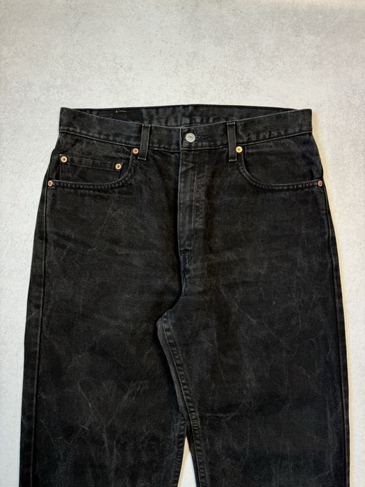 Винтажные джинсы Levi’s 505 made in Mexico черные мужские (оригинал)