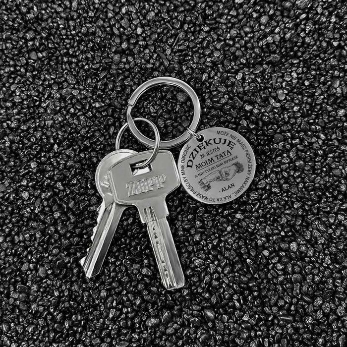 Breloczek do kluczy Z GRAWEREM dla TATY