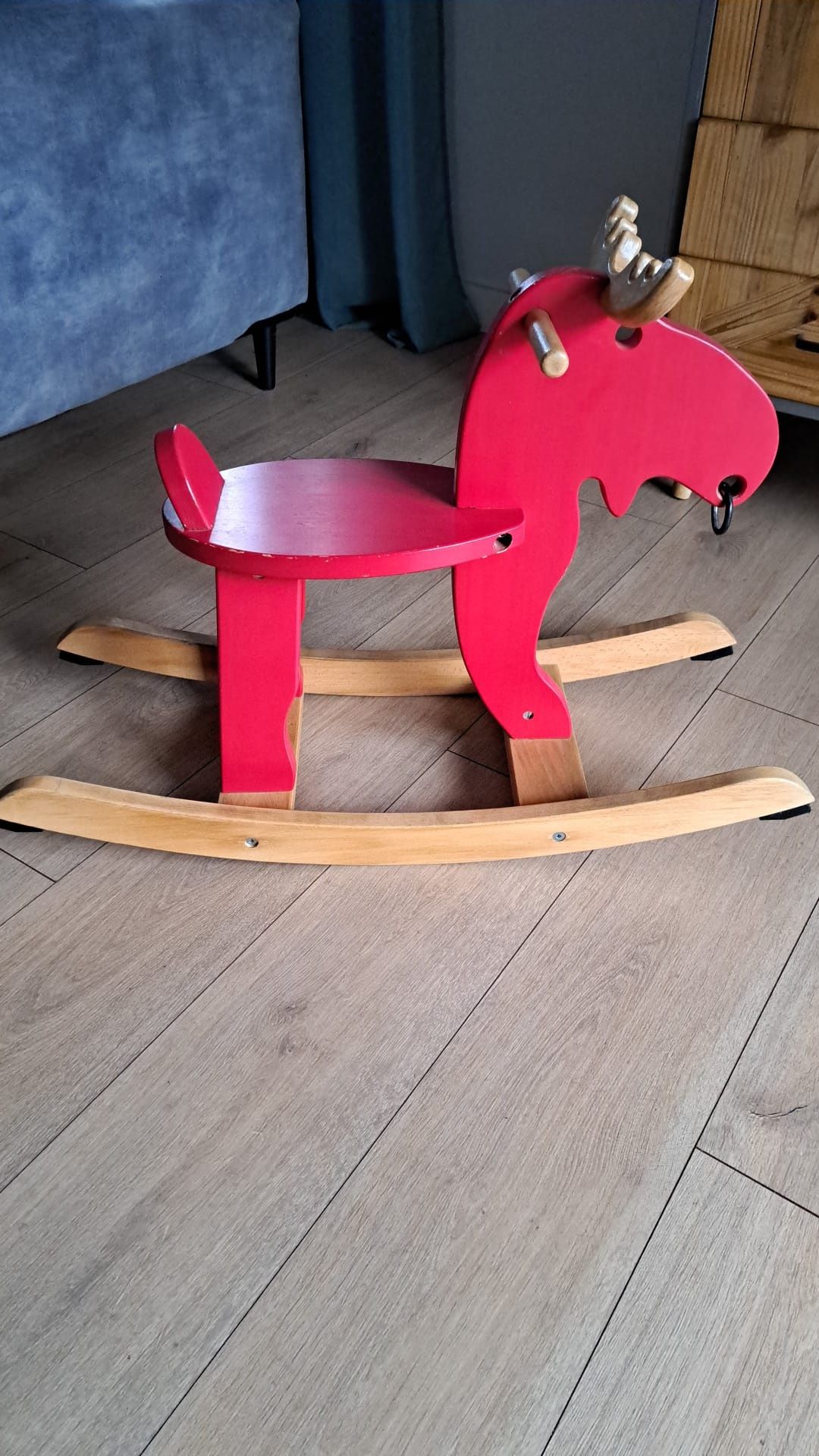 Łoś, konik na biegunach IKEA