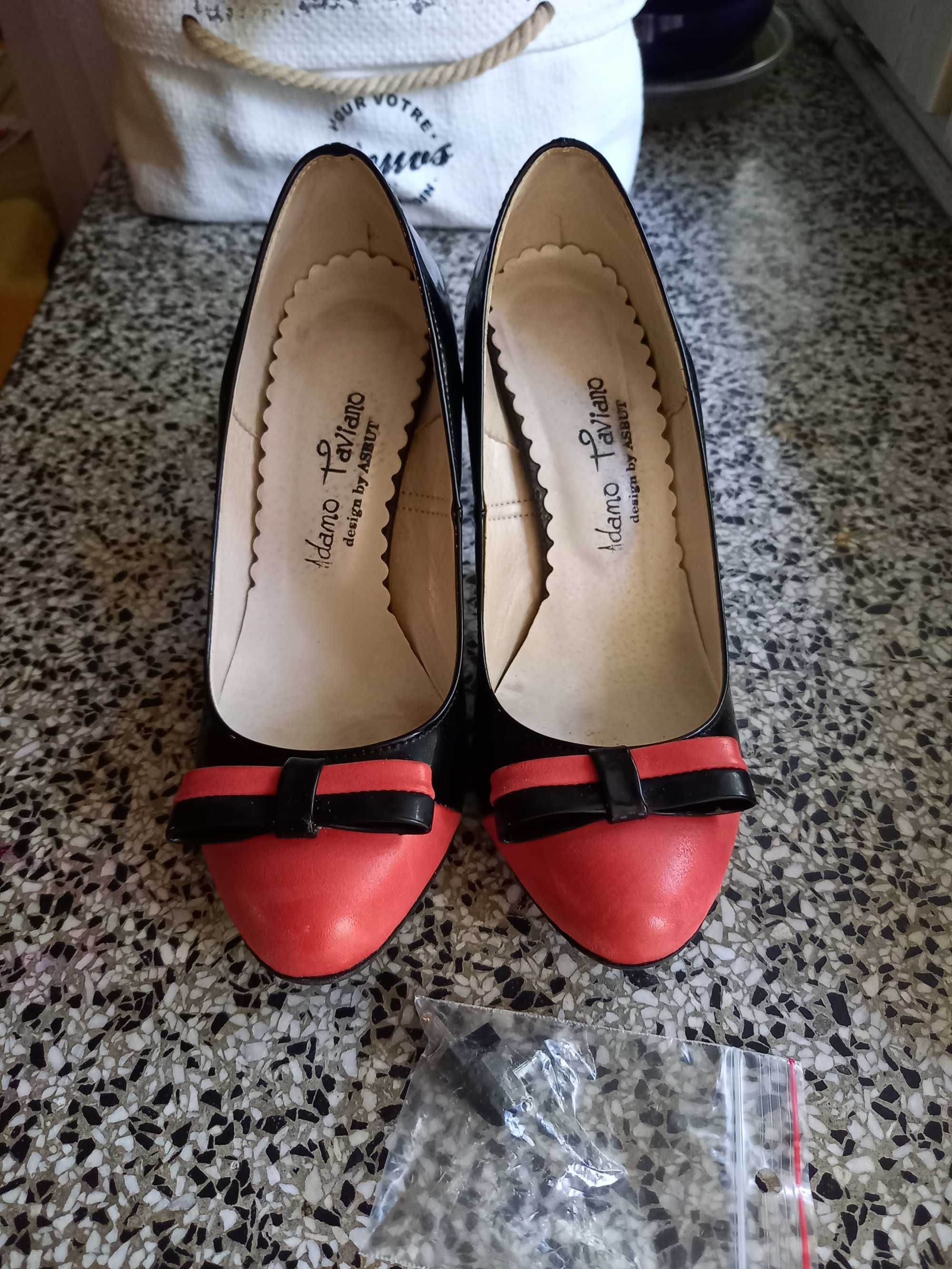 Eleganckie buty na obcasie szpilki czarne rozm. 36 ASBUT