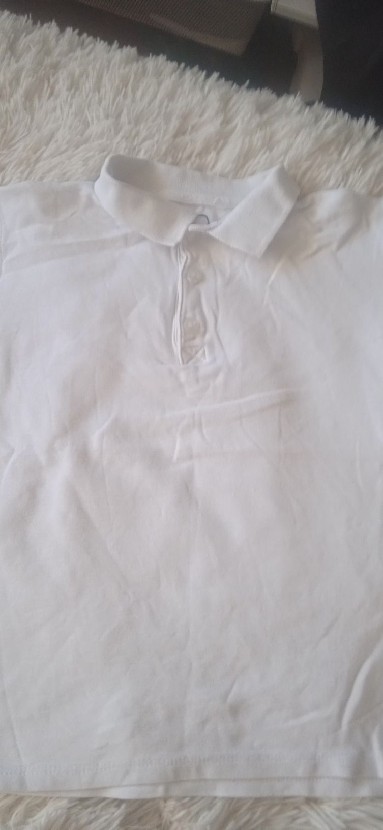 Biała koszula polo cool club rozmiar 140