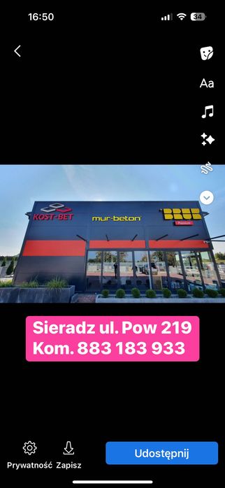 Styropian grafitowy 68 zł paczka GRAFIT 033 SIERADZ