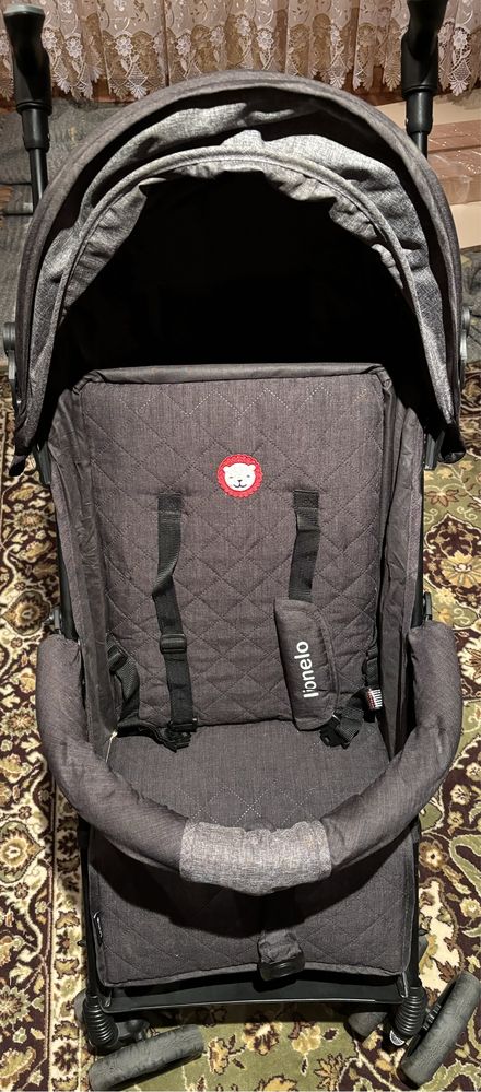 Wózek spacerówka parasolka Lionelo Irma black/grey