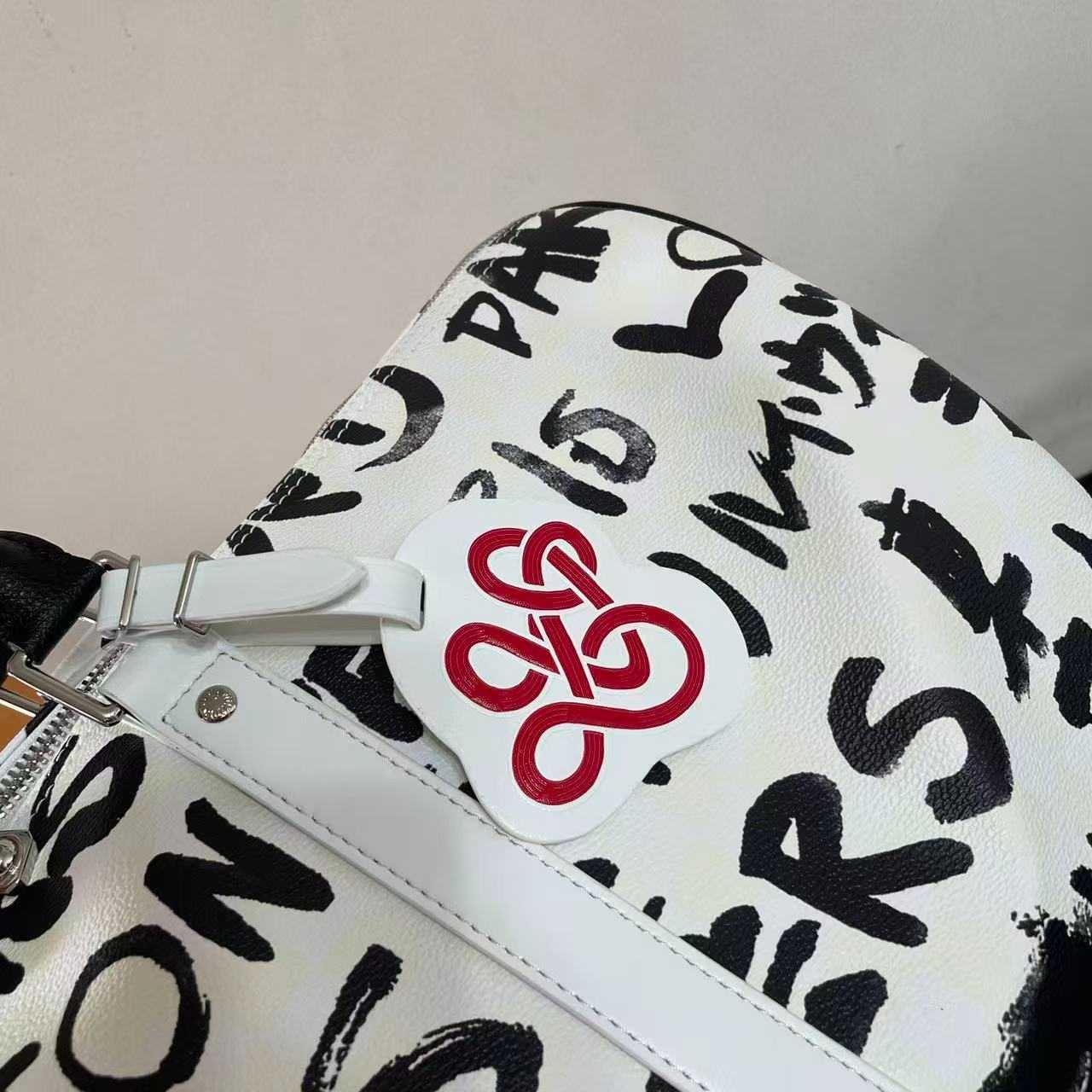 Mala de viagem LOUIS VUITTON x Nigo Keepall Bandoulière 50.