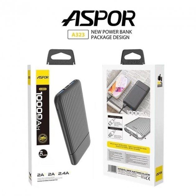 Павербанк Aspor на 10000 mAh.