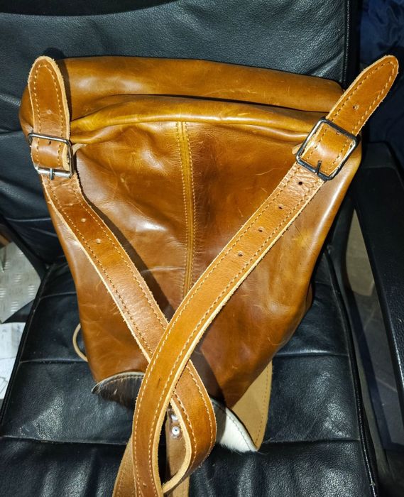 Портфель, рюкзак шкіра,хутро,42×32 см