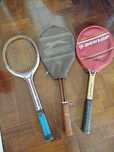 3 raquetes vintage