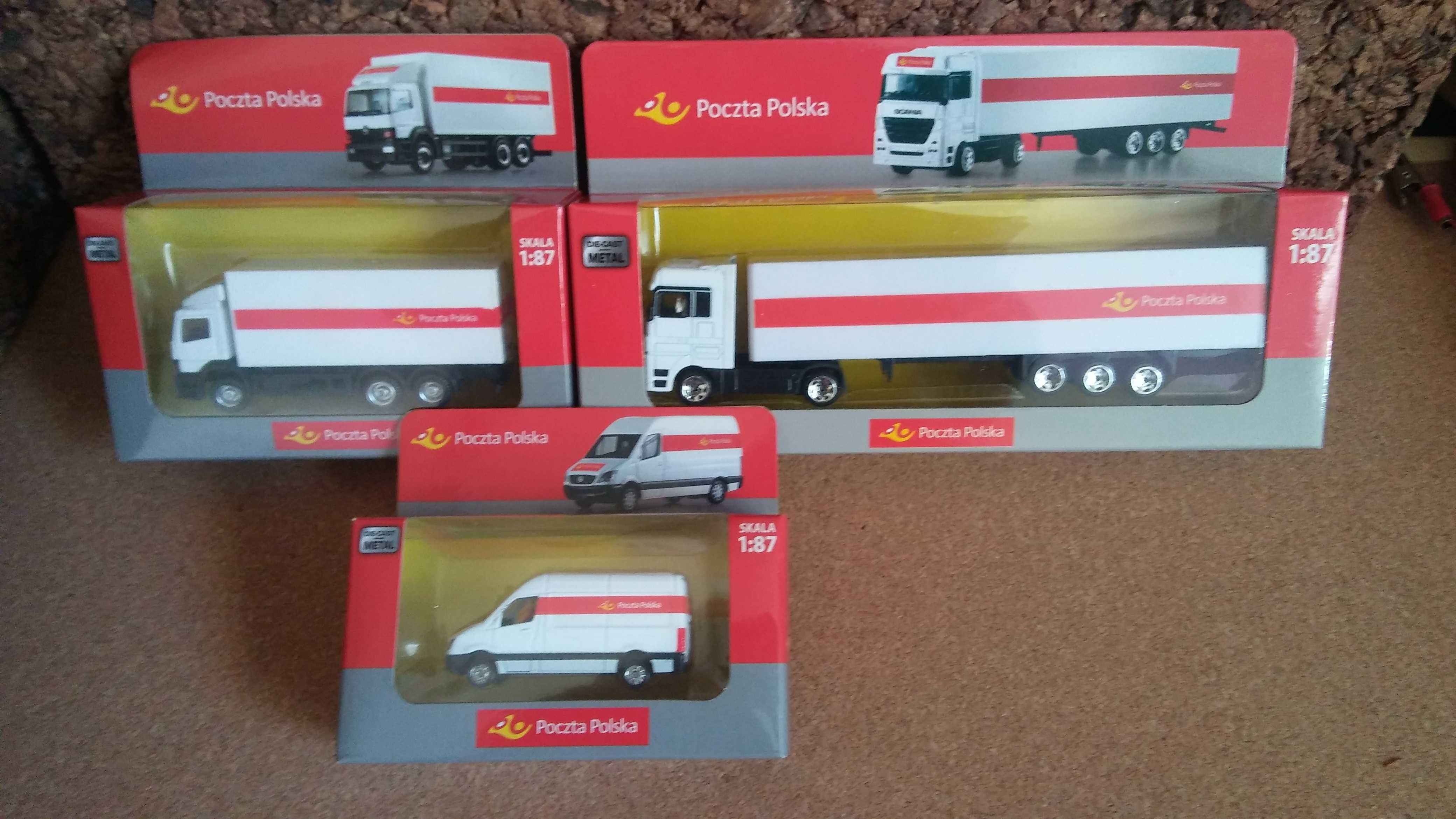 Poczta Pl. M-Benz Sprinter Atego Scania Truck Skala 1:87 Nie otwierane