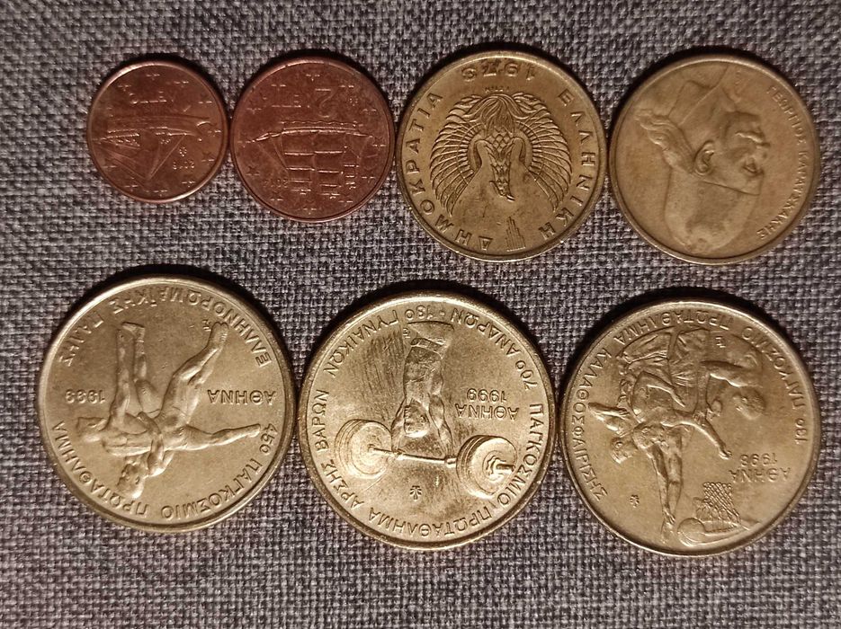 Набір монет. Італія, Греція (ціна за набір)