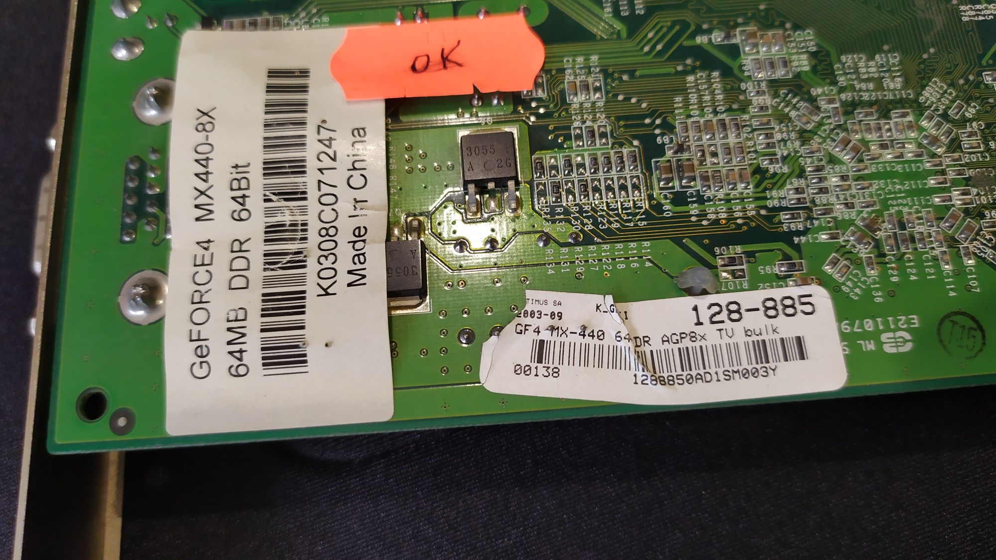 Karta graficzna AGP - GeForce 4 mx 400 8x - 64 MB