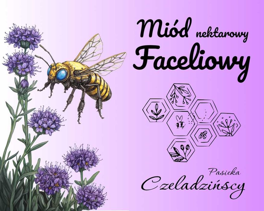 Miód faceliowy 1,2kg z własnej pasieki naturalny z Polski