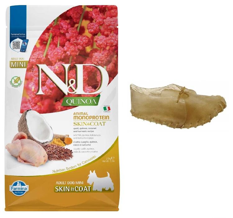 Farmina Dog N&D Quinoa Skin & Coat Adult Mini quail 2,5 kg