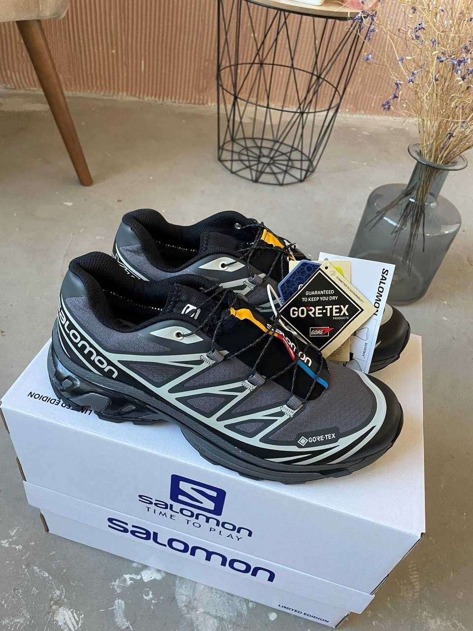 Зимние кроссовки Salomon XT-6 grey Gor-Tex / Водонепроницаемые +термо