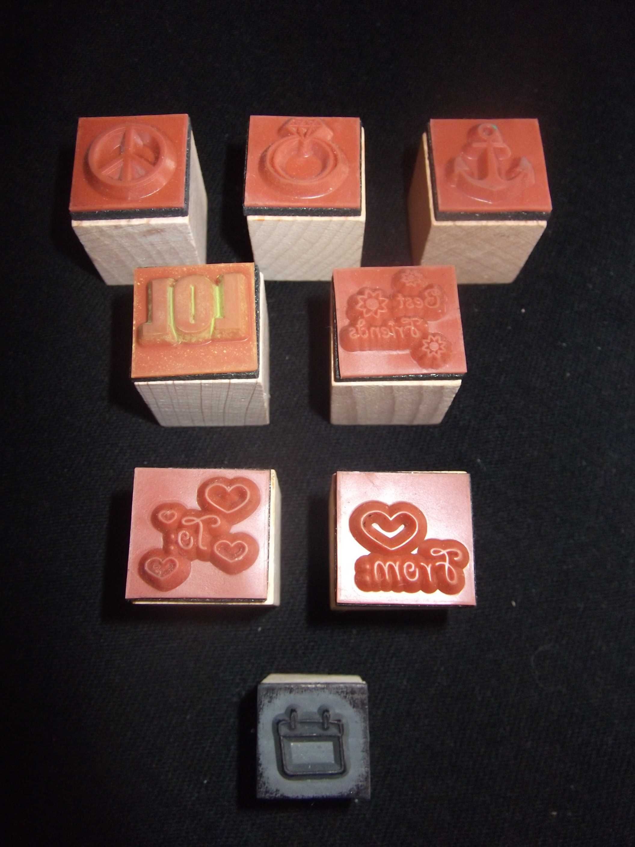 Carimbos em madeira vários motivos / Wooden stamps various motifs