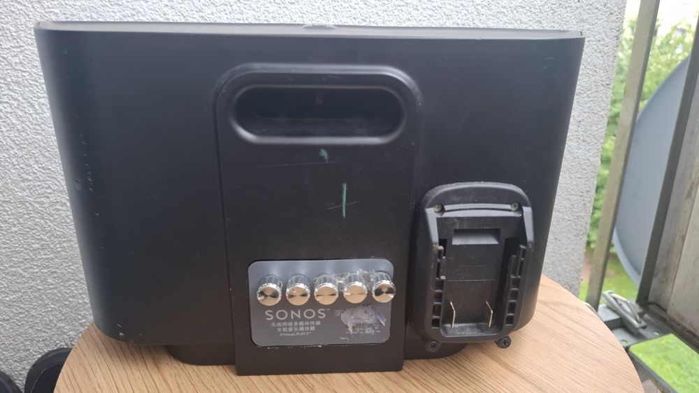 głośnik sonus S5 Play przerobiony pod baterie DeWalt Bluetooth