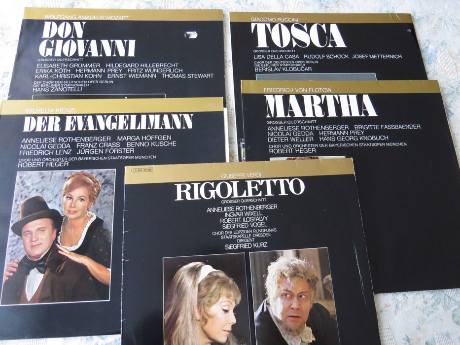 Płyty winylowe ZESTAW 5 płyt muzyka poważna OPERY./tosca/