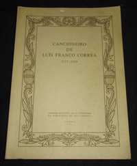 Livro Cancioneiro de Luís Franco Correa 1557 a 1589