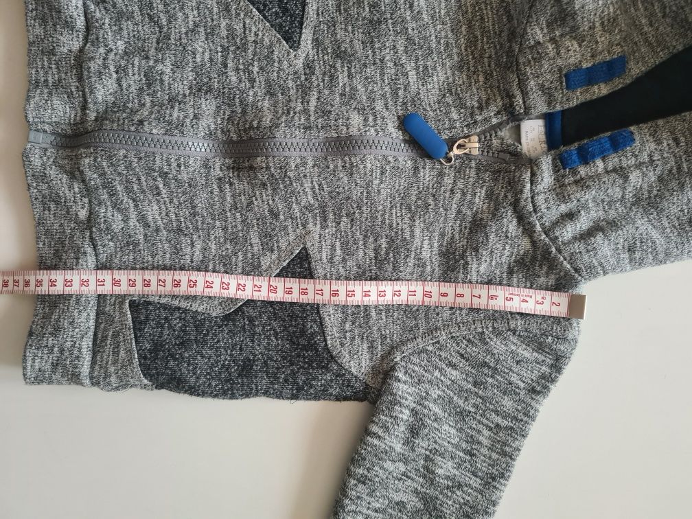 Zestaw miękkie jeansy rurki, sweter, bluza rozmiar 98, c&a