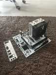 Материнская плата SAM4 Machinist B450 c Ryzen 5 2600 кулер башня.
