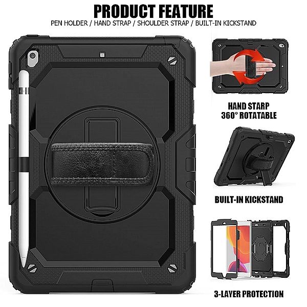 TECH-PROTECT SOLID360 IPAD 10.2/2019 / 2020 / 2021 BLACK