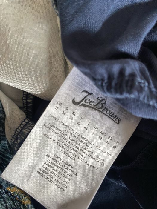 Granatowa sukienka z wiskozh Joe Browns boho art M/L