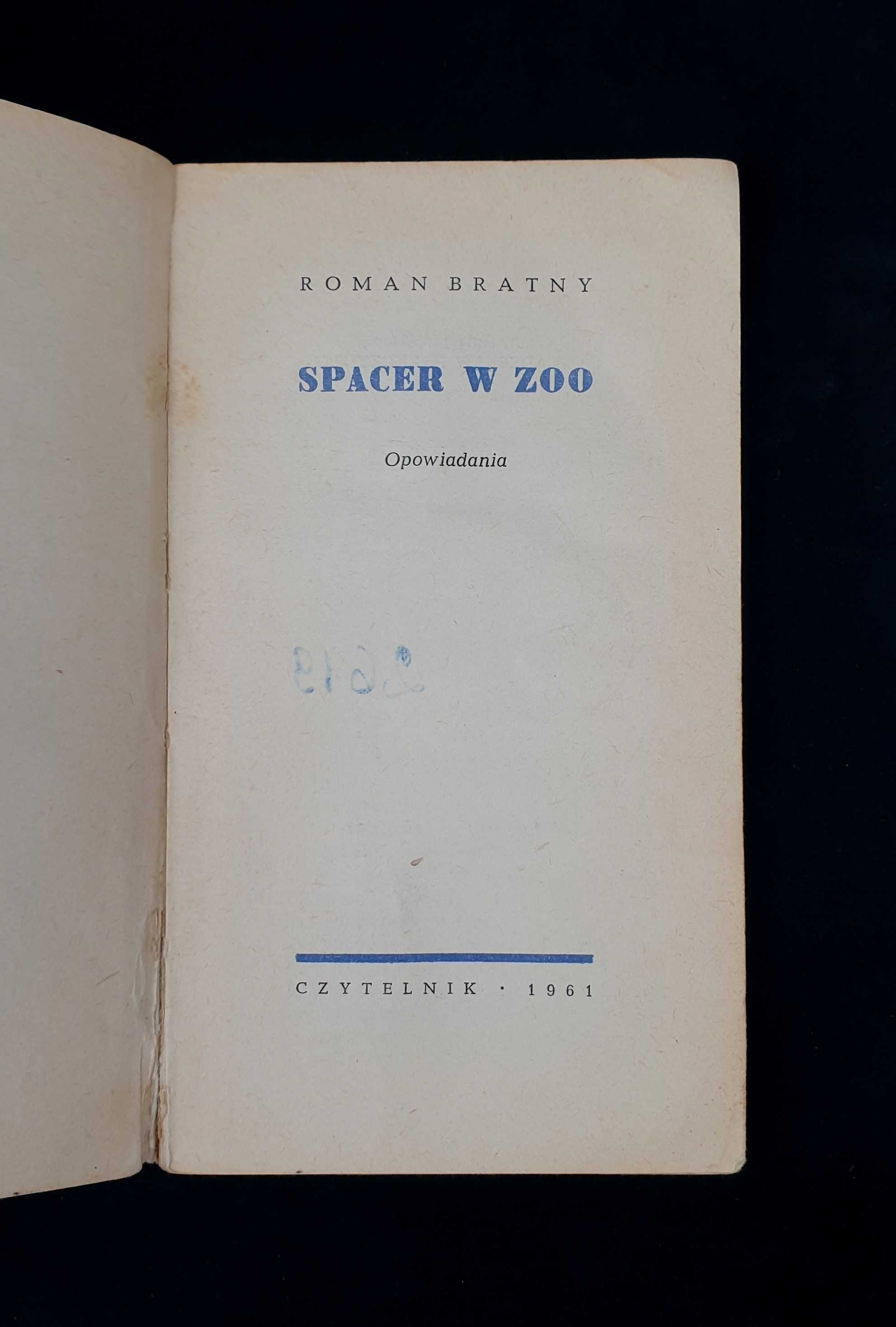 Spacer w Zoo - Roman Bratny - 1961