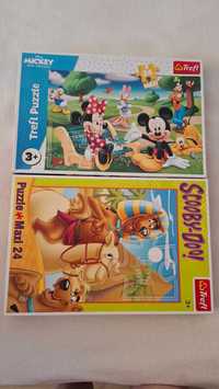 "2 pak" puzzli Mickey i Scooby-Doo