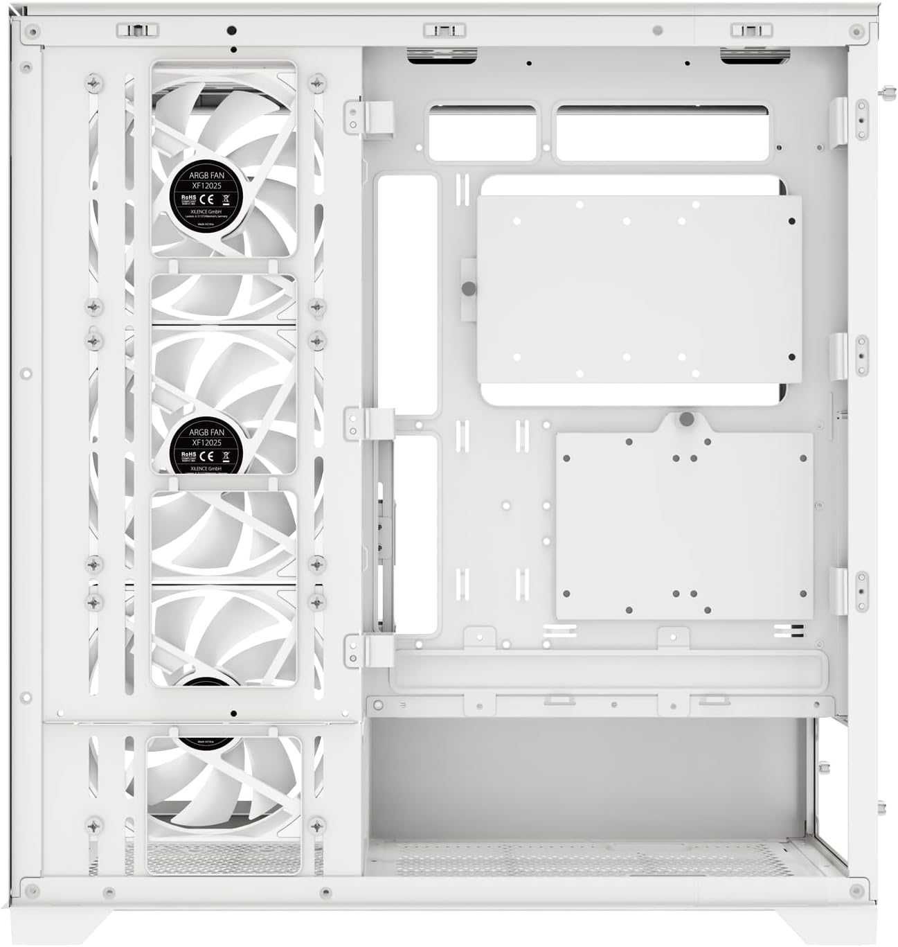 корпсус пк Xilence X818.W.ARGB  4 x 140 mm ARGB кулера