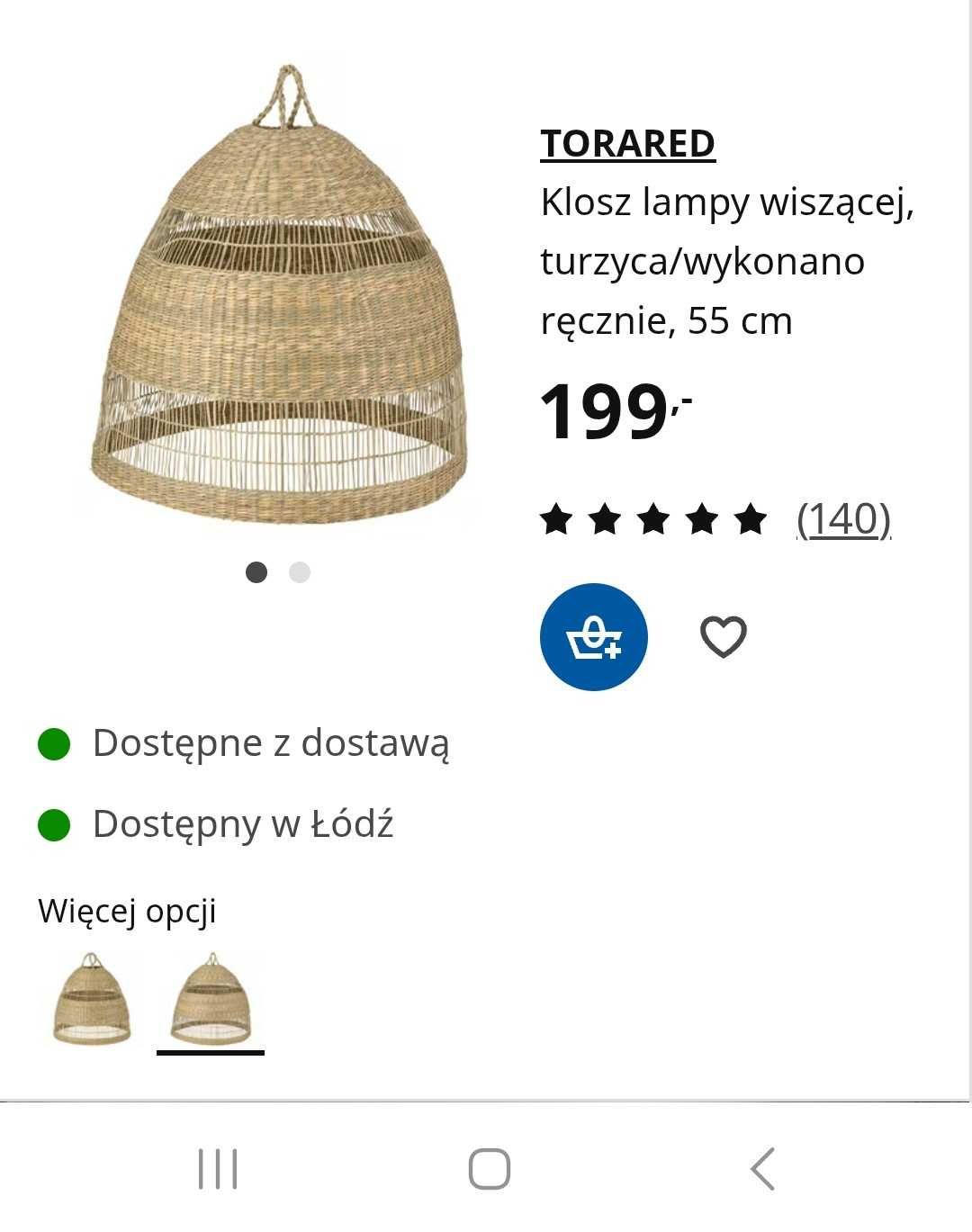 Klosze lampy wiszącej