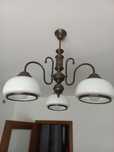 Lampa wisząca żyrandol złoty
