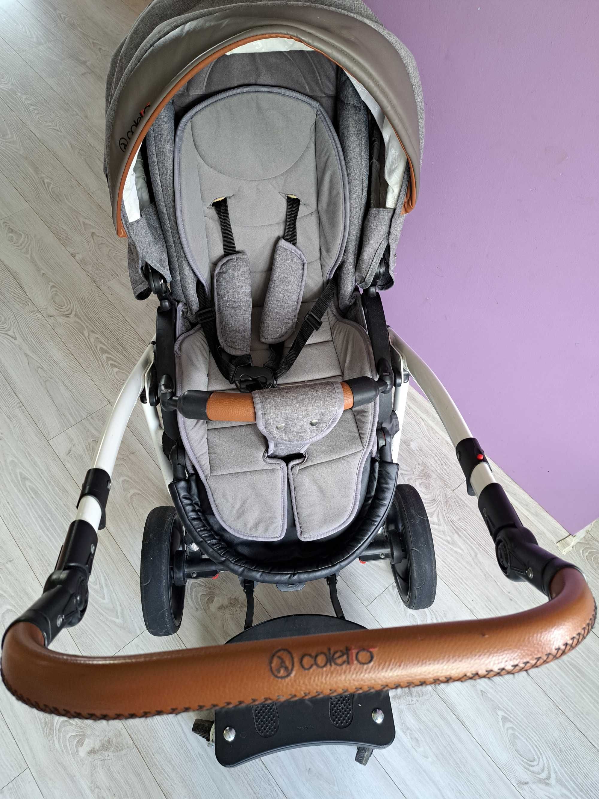 Wózek Coletto, 2 in 1 z dostawką